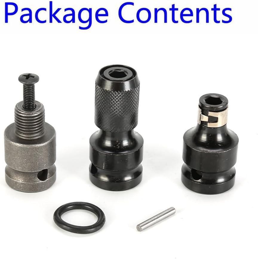 ya 14 9.20 baidi Drill Chuck Adaptor With Screw & 1/2 Square To 1/4 Hex Socket Adapter Set-1
