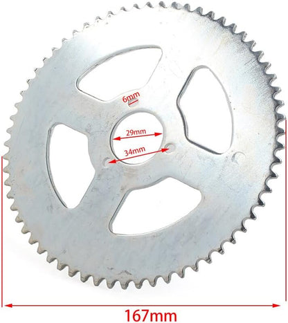 ya 4 8.8.2 T8F 64T 29mm Rear Chain Sprocket Fit 47cc 49cc for Mini Moto ATV Quad Pocket Bike