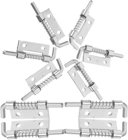 ya 26 10.21 baidi Set of 2 Spring Hin Trailer Door Latch Bolts Baby Pin Release Hinges Lock