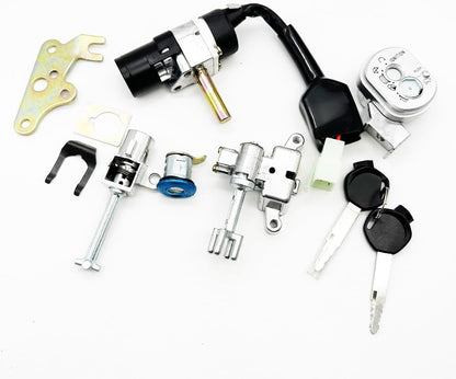 ya 6 8.24 baidi Fuel Gas Tank Cap Lock Keys Fits for Yamaha Zuma 125 (5-wire ignition switch)