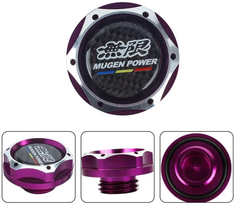 ya 14 9.20 zhengce Car Engine Oil Filler Cap Mugen Purple Black Carbon Fiber for Honda for Ac-1