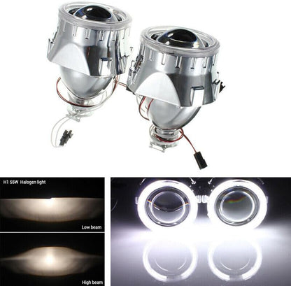 ya 4 8.10 2.5 HID Bi Xenon Head Projector Lens LHD/Rheumatic Heart Disease Headlights and Light Guide Angel Eye H1H4
