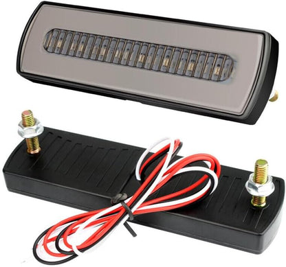 ya 10 9.16 zhengce Amber + Red LED Car Truck Light Bar Brake Flow Turn Signal Stop Tail Bar Se