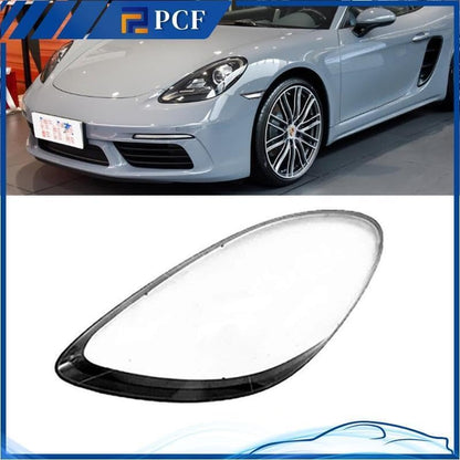 ya 4 8.14 for Porsche 718 Boxster/Cay for MAN 982 2017-2022 Left Headlight Protective Cover Transparent Pc + Glue 