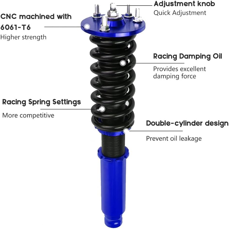 ya 10 9.16 baidi Coilover Suspension Kit For 03-08 for Honda for Accord for Acura 3.0 V6 Adjustable Height