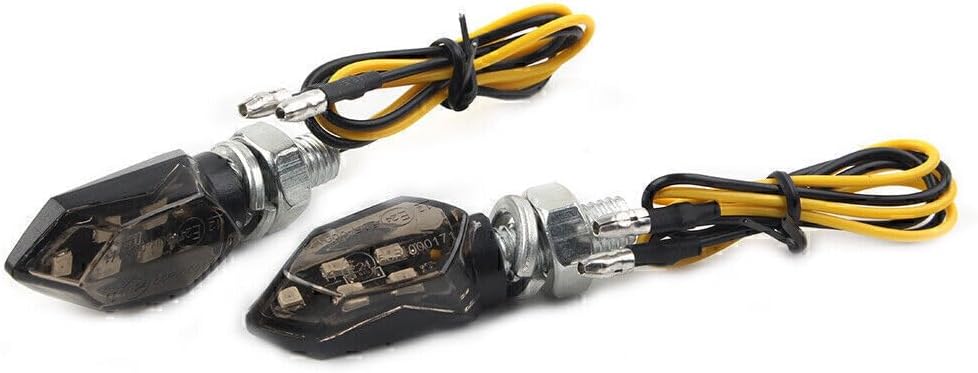 ya 4 8.10 Smoke for Mini 12V LED Turn Signals Blinker Light Indicator Amber Lamp