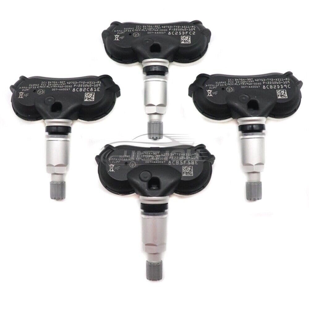 ya 2 8.15 Set of 4 tire Pressure Monitoring System sensors 315MHz Suitable for Acura TL ZDX RLX