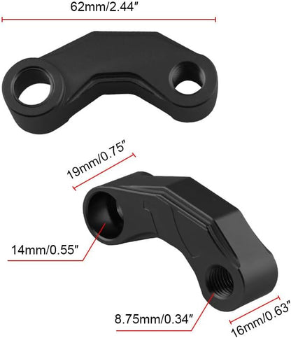 ya 9 10.24 Motorcycle Mirrors Riser Extension Brackets Adapter for BMW R1200GS LC R120