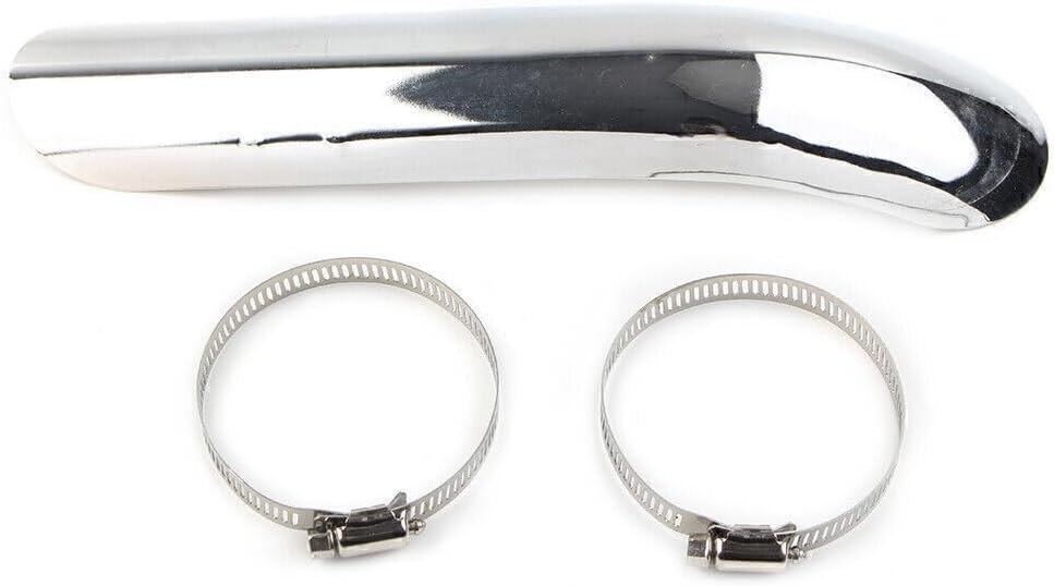 ya 4 8.8.2 for Harley Motorcycle Muffler Pipe Heat Shield Cover Heel Guard Silver