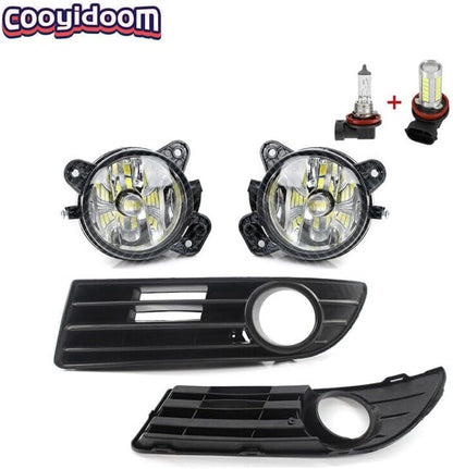 ya 7 8.24 baidi Set front halogen+LED fog lights for VW Polo GTI 9N3 MK4 2005-2010