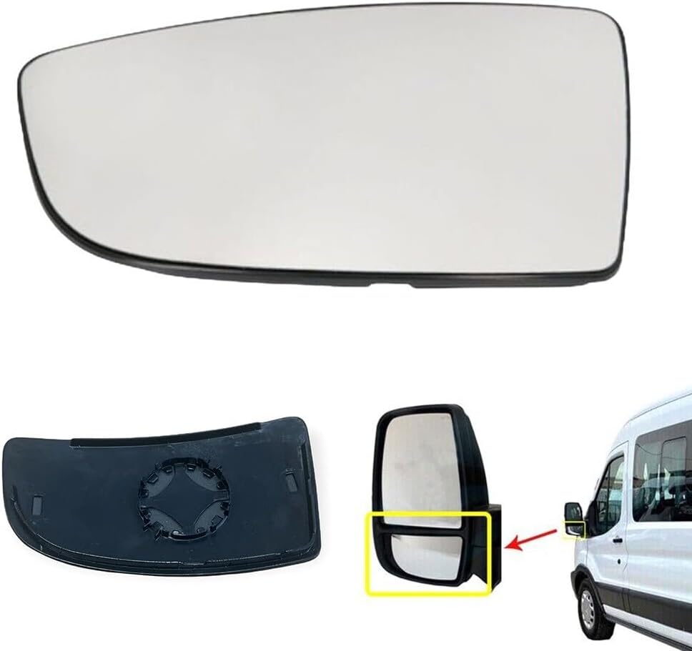 ya 2 8.15 LOWER LH PASSENGER SIDE DOOR WING MIRROR GLASS for for Ford FOR TRANSIT BK3117C718AB