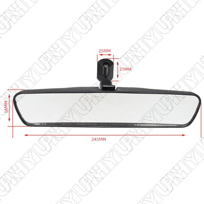 ya 4 8.10 10 Inches Black Car Interior Rear View Mirror for Vehicle Truck Boat Universal