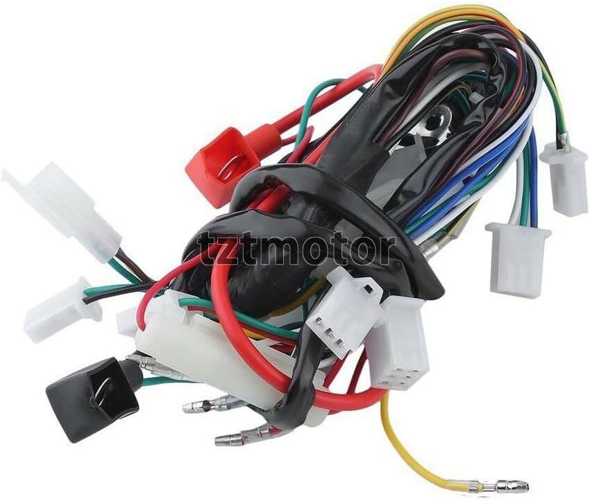 ya 8 8.24 baidi ATV Wiring Harness CDI Assembly Wiring Kit for ATV Electric QUAD 50 70 90 110CC