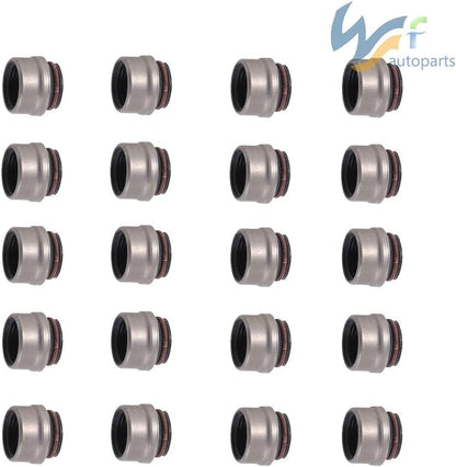 ya 10 9.16 baidi 20PCS 6mm Valve Stem Oil Seals KIT for VW for Passat Beetle for Golf for Audi for A4 A6 for A8 1.8T