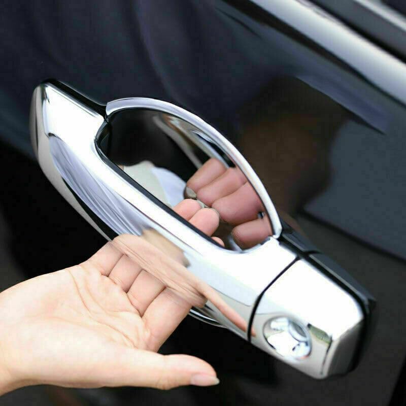 ya 5 8.10 4Pcs Chrome Exterior Side Door Handle Cover Trim for Toyota FJ Cruiser 2007-2014