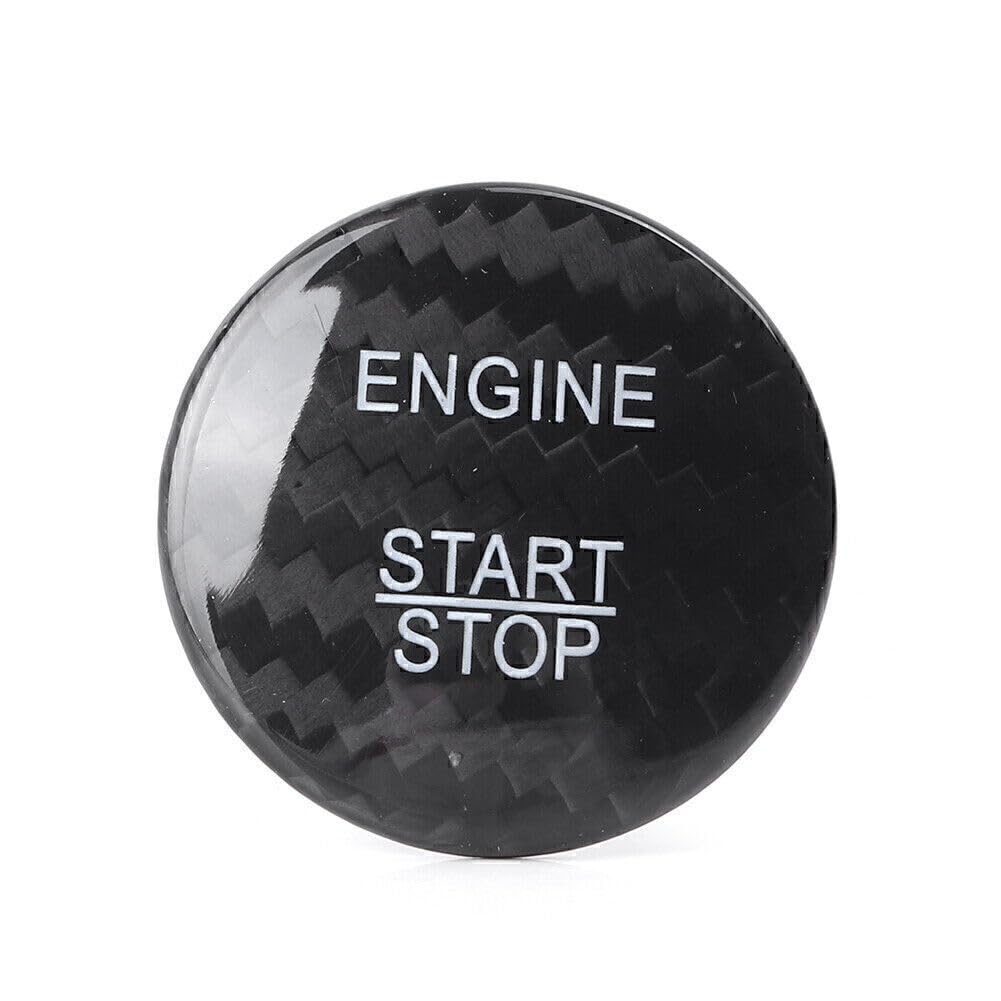 ya 4 8.8 Start Engine Button Switch Sticker Carbon Fiber Cover Cap Fit for Mercedes-Benz