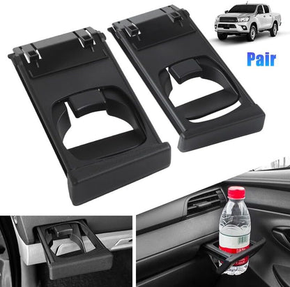 ya 6 8.24 baidi 2X Dashboard Cup Holder Black for Toyota Hilux Vigo SR Pickup Fortuner 2004-2015