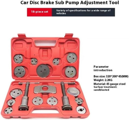 ya 4 8.24 baidi 18pcs Universal Disc Brake Caliper Piston Pad Car Wind Back Tool Kit With C