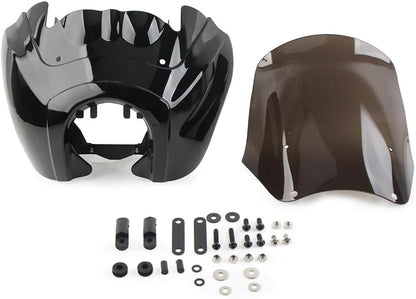 ya 23 10.7 baidi Front Fairing w/ 15'' Windshield for Harley-Davidson HD Dyna Wide Glide Fat Bob