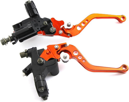 ya 4 8.14 7/8 22mm Brake Lever Clutch Lever Motorcycle Brake Pump Cylinder Universal Orang