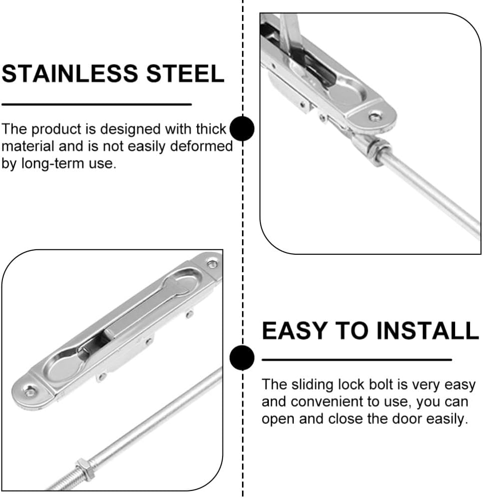 ya 26 10.21 baidi 2 Sets Fire Door Latch Bolt Spring.Loaded Lockable Safety Security