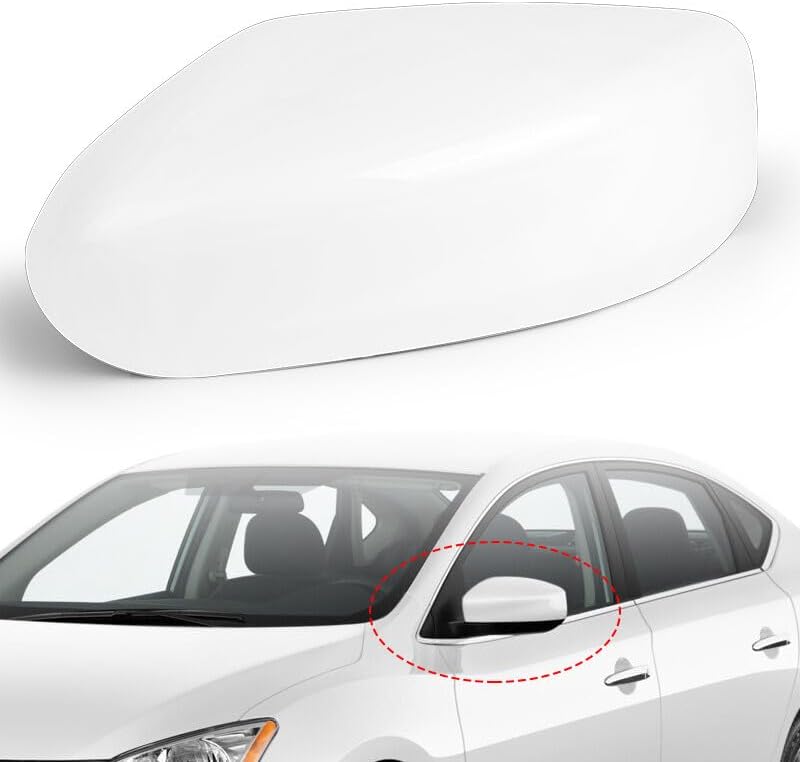 ya 11 9.14 baidiDRIVER LEFT SIDE Mirror Cap Cover White Fits for Nissan for Altima Sedan 2013-2018