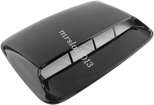 ya 12 10.8 zhengce Glossy Black Car Hood Scoop Cover Air Vent Flow Intake Decorative Bonnet Co