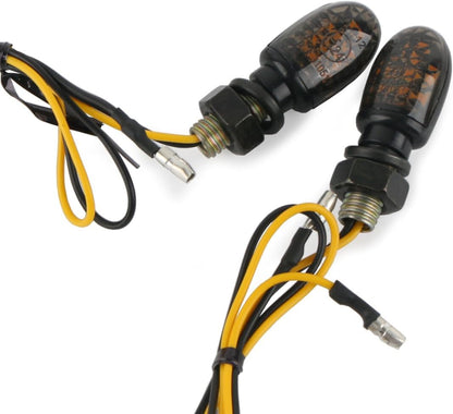 ya 4 8.10 4 Pack for Mini Motorcycle LED Turn Signal Flashing Light Indicator Amber Universal 