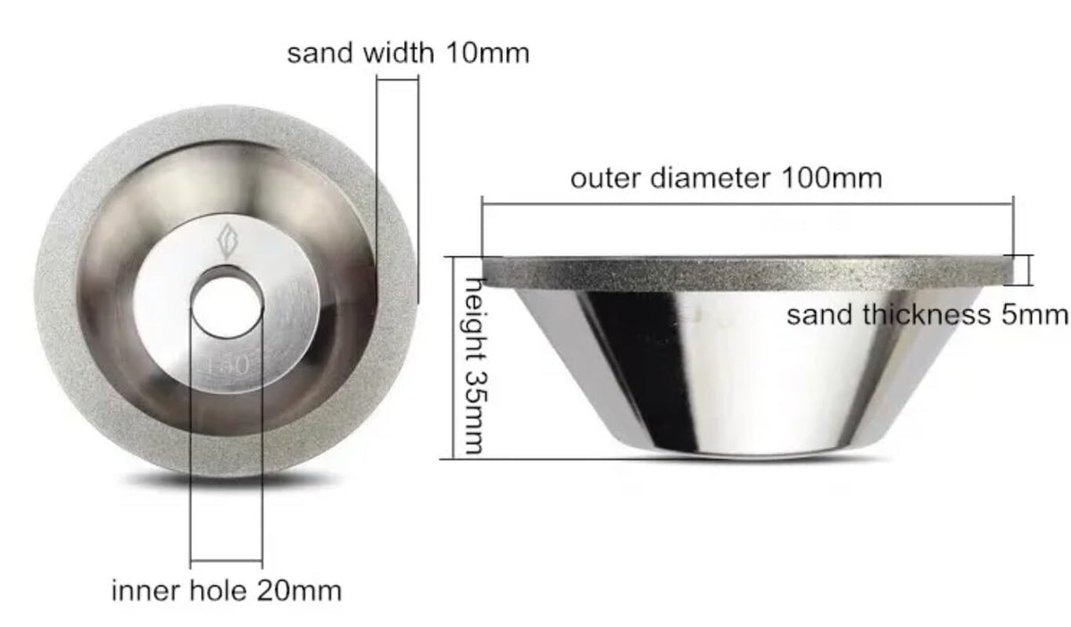 ya 16 10.20 baidi 1pcs U2 U3 Sharpening Machine Diamond Grinding Wheel Sharpener Accessories