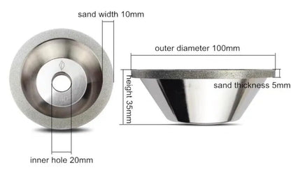 ya 16 10.20 baidi 1pcs U2 U3 Sharpening Machine Diamond Grinding Wheel Sharpener Accessories