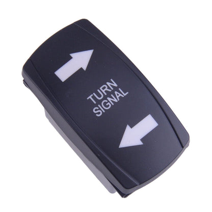 ya 6 8.14 Turn Signal Rocker Switch Flashing Green LED Suitable for Marine SUV ATV Motorcycle use 