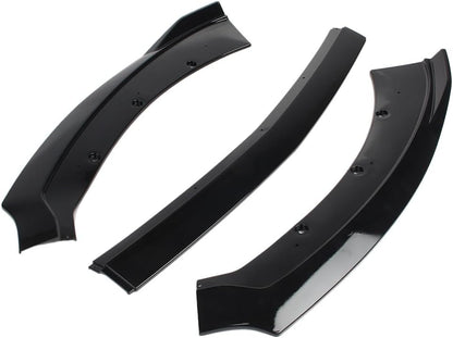 ya 2 8.15 Front Bumper Lip Chin Spoiler Wing Body Kit Black for Ford for Mustang 2015-2017