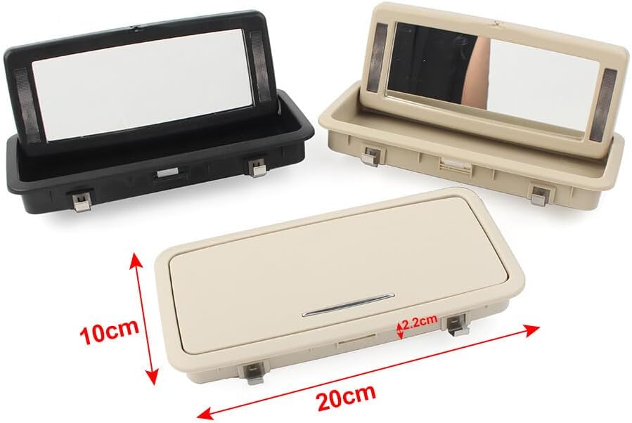 ya 11 9.14 baidiRear Row Vanity Mirror Makeup Mirror with Lights for Jaguar XJ 10-19 C2D19845PVJ