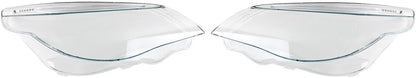 ya 4 8.10 Pair Headlight Glass Diffuser Lens Cover W/LED For 2003-10 for BMW 5 Series E60 E61