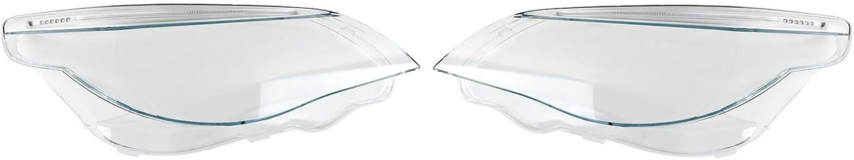 ya 10 9.16 zhengce Pair Headlight Glass Diffuser Lens Cover W/LED For 2003-10 for BMW 5 Series