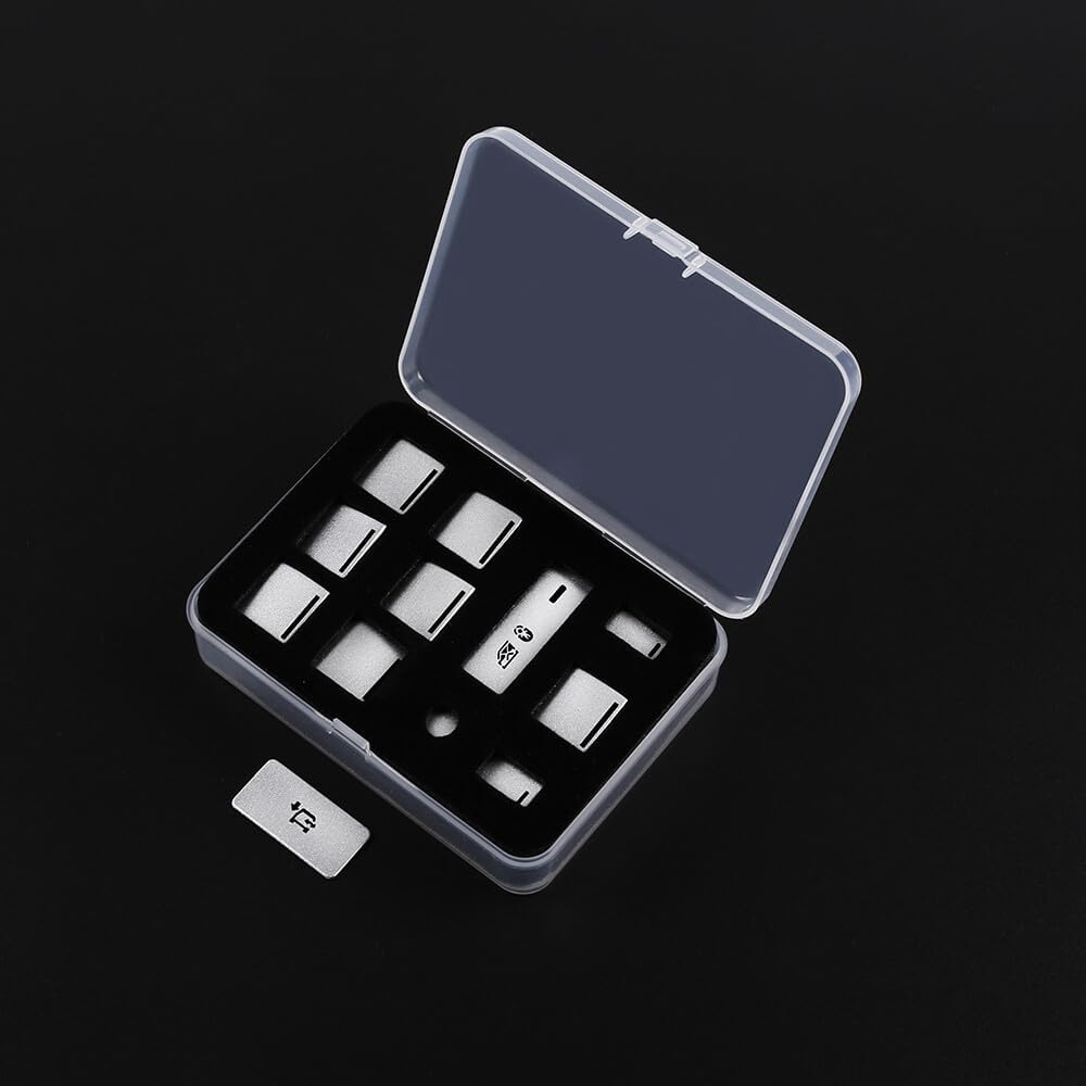 ya 12 10.8 baidi Silver alloy window lift switch button sticker for LR for Range Rover Vogue 2013-2017-