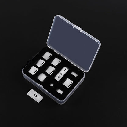 ya 12 10.8 baidi Silver alloy window lift switch button sticker for LR for Range Rover Vogue 2013-2017-