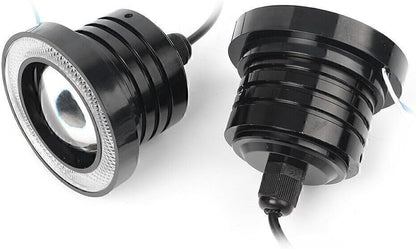 ya 2 8.15 2 LED daytime running fog lights projector, blue angel vision ring light bulb 2.5