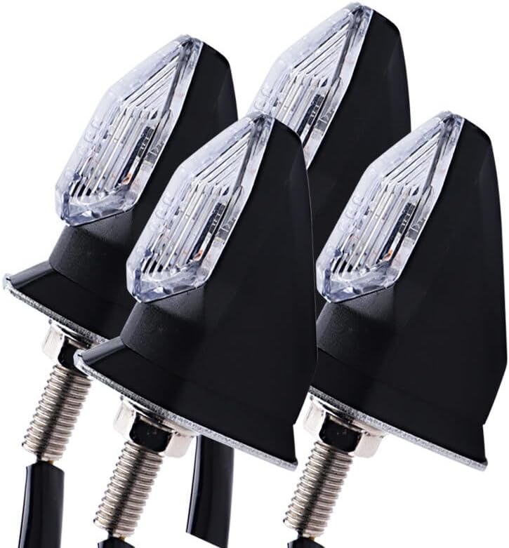 ya 7 8.24 baidi 4X for Mini Motorcycle LED Turn Signal Blinker Light Amber Indicator Universal Lamp