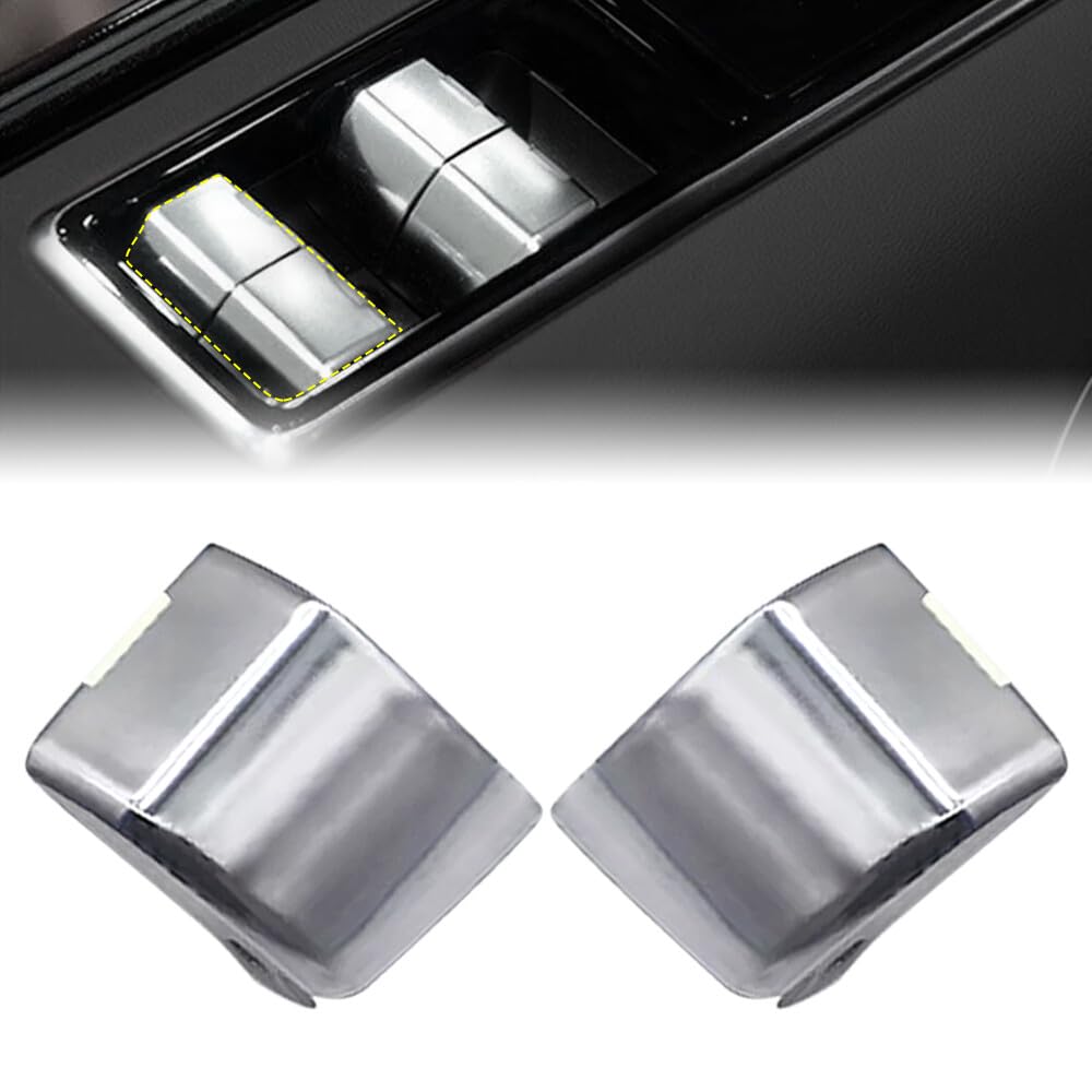 ya 13 9.15 baidi 2Pcs Master Driving Car Window Lift Button Cover for Range Rover 2018-2022 L+R