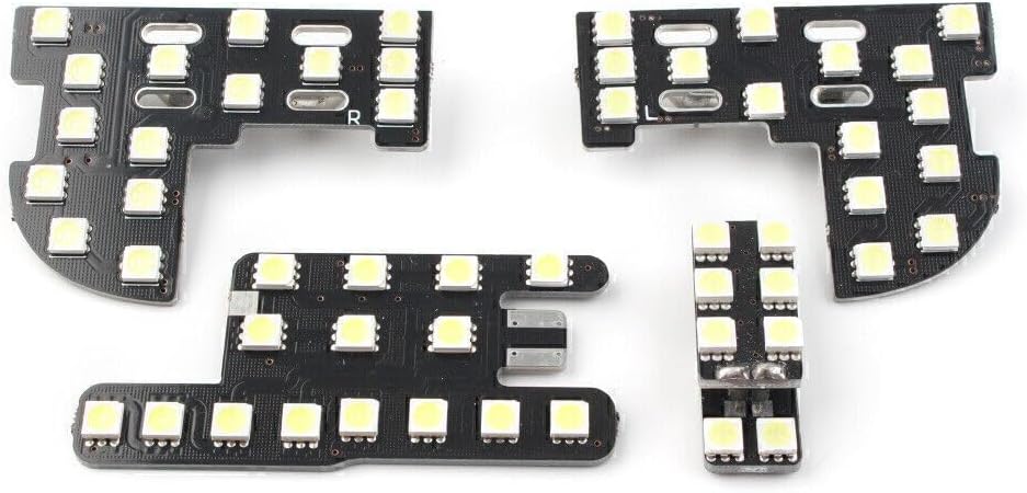 ya 4 8.8 4 Piece White Car Interior Dome Map Reading Light Kit for 2016-2020 for Honda Civic 
