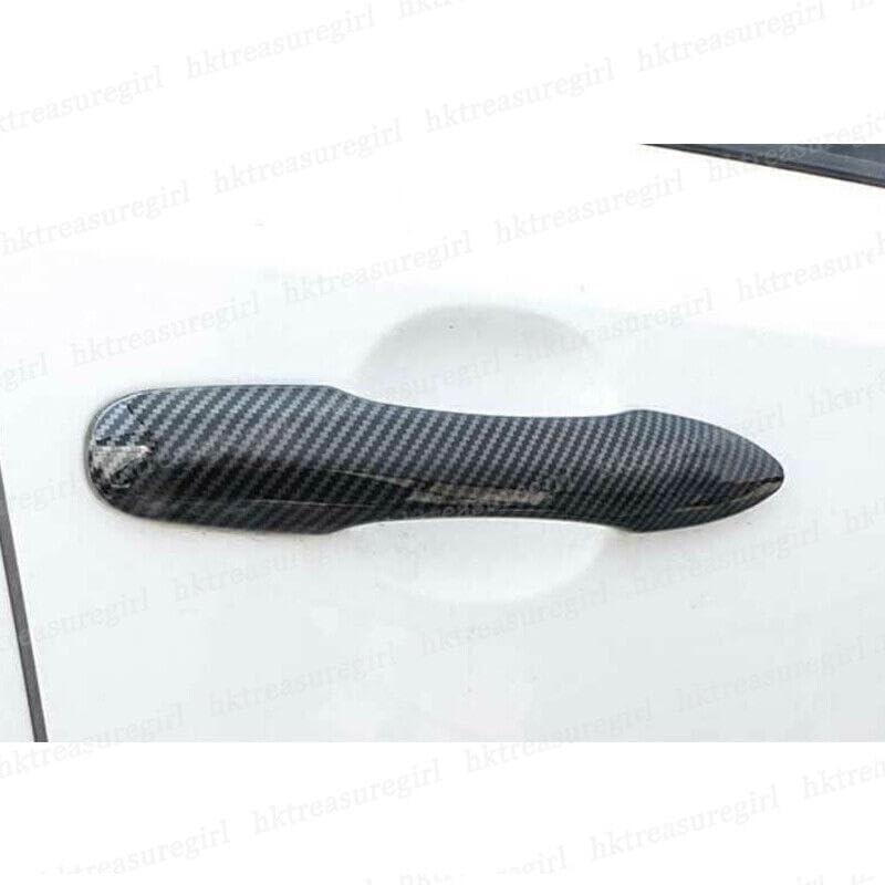 ya 2 8.15 Carbon Fiber Exterior Side Door Handle Cover for Toyota for Corolla Cross 2022-2024