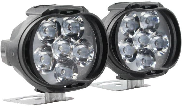 ya 4 8.10 2-piece 6LED motorcycle auxiliary headlight white spotlight with switch and bracket