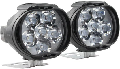ya 4 8.10 2-piece 6LED motorcycle auxiliary headlight white spotlight with switch and bracket