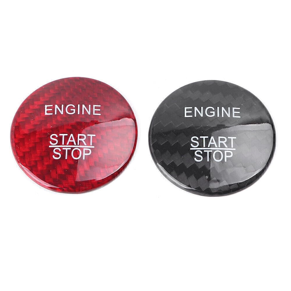 ya 4 8.8 Start Engine Button Switch Sticker Carbon Fiber Cover Cap Fit for Mercedes-Benz