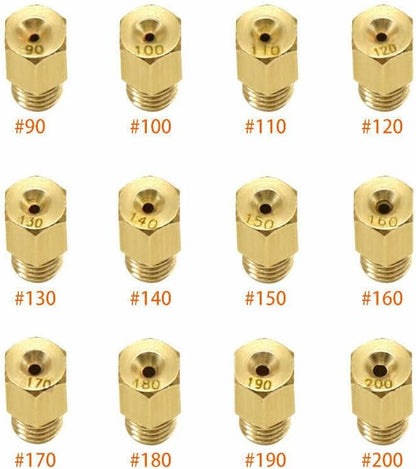 ya 2 8.15 12Pcs 90-200 Power Jets Main Jets VM TM Carb For Dirt Bike ATV
