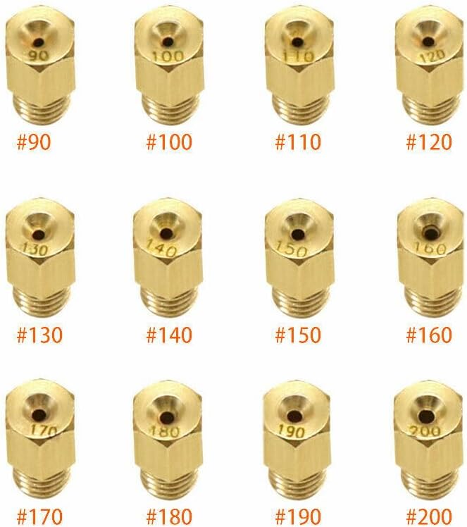 ya 2 8.24 baidi 12Pcs 90-200 Power Jets Main Jets VM TM Carb For Dirt Bike ATV