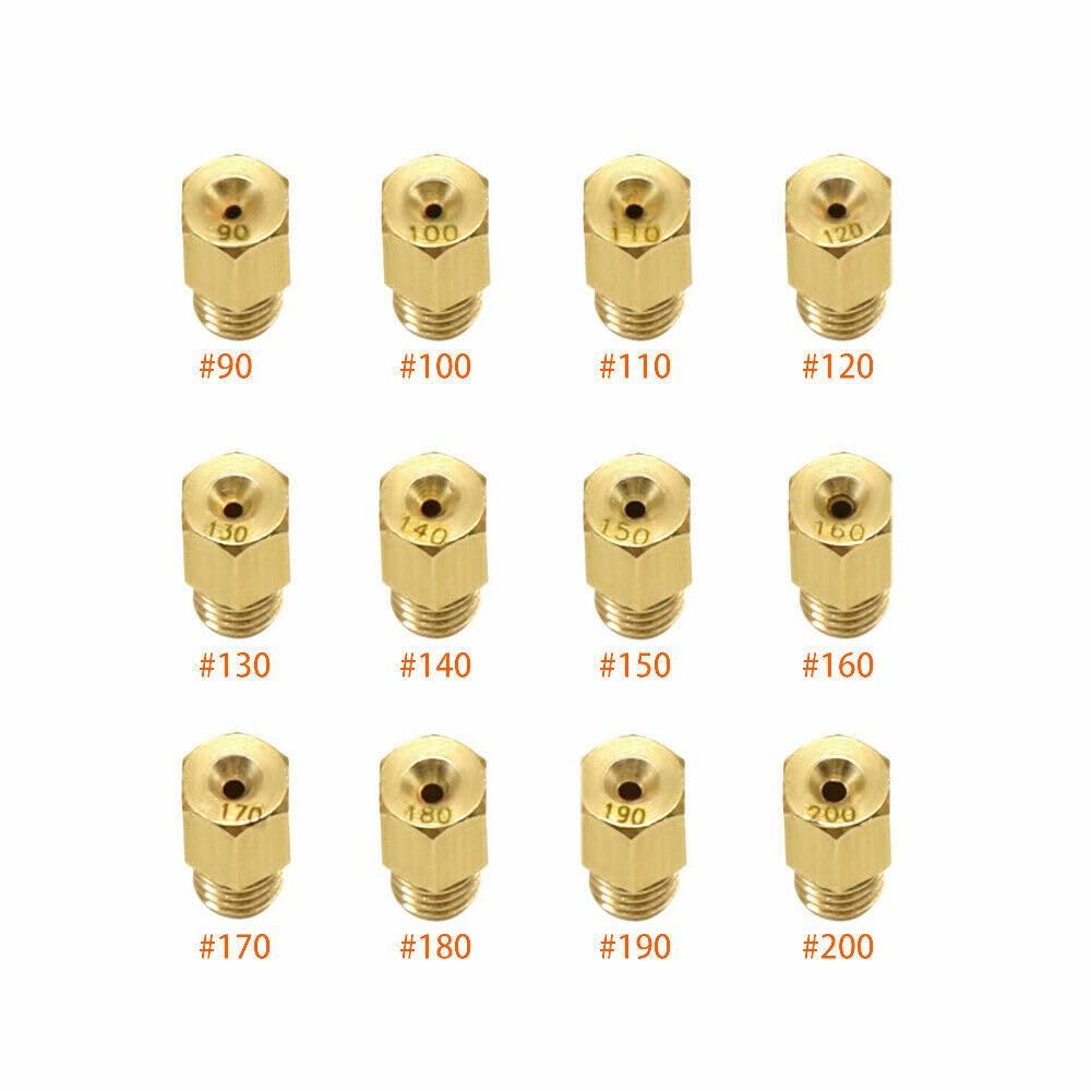 ya 4 8.10 12x Motorcycle Carburetor Main Jets 90-200 for Mikuni VM TM TMX Carb for ATVs