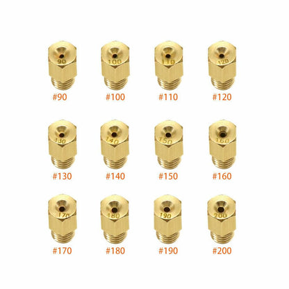 ya 4 8.10 12x Motorcycle Carburetor Main Jets 90-200 for Mikuni VM TM TMX Carb for ATVs