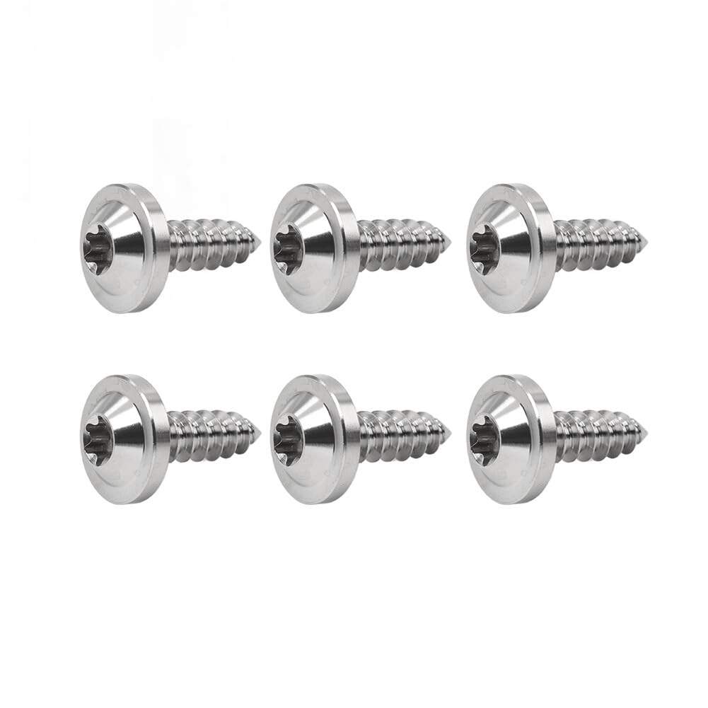 ya 6 8.24 baidi 6pcs Bolts Truss Torx Head Self Tapping Screws M5x15mm Fastener Silver